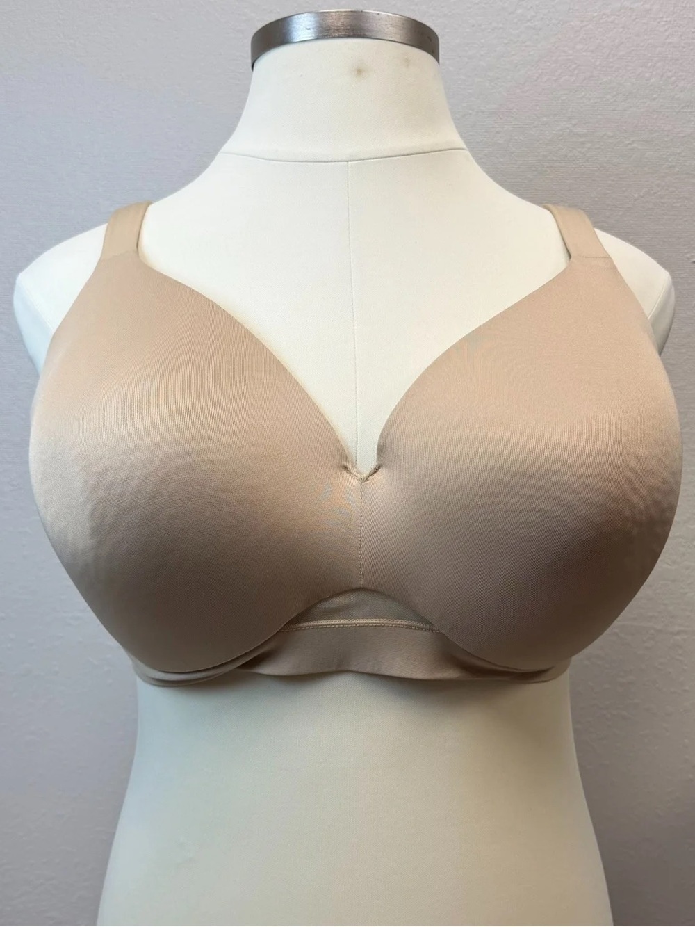 Cacique Beige Lightly Lined Full Coverage Bra - Size 42F